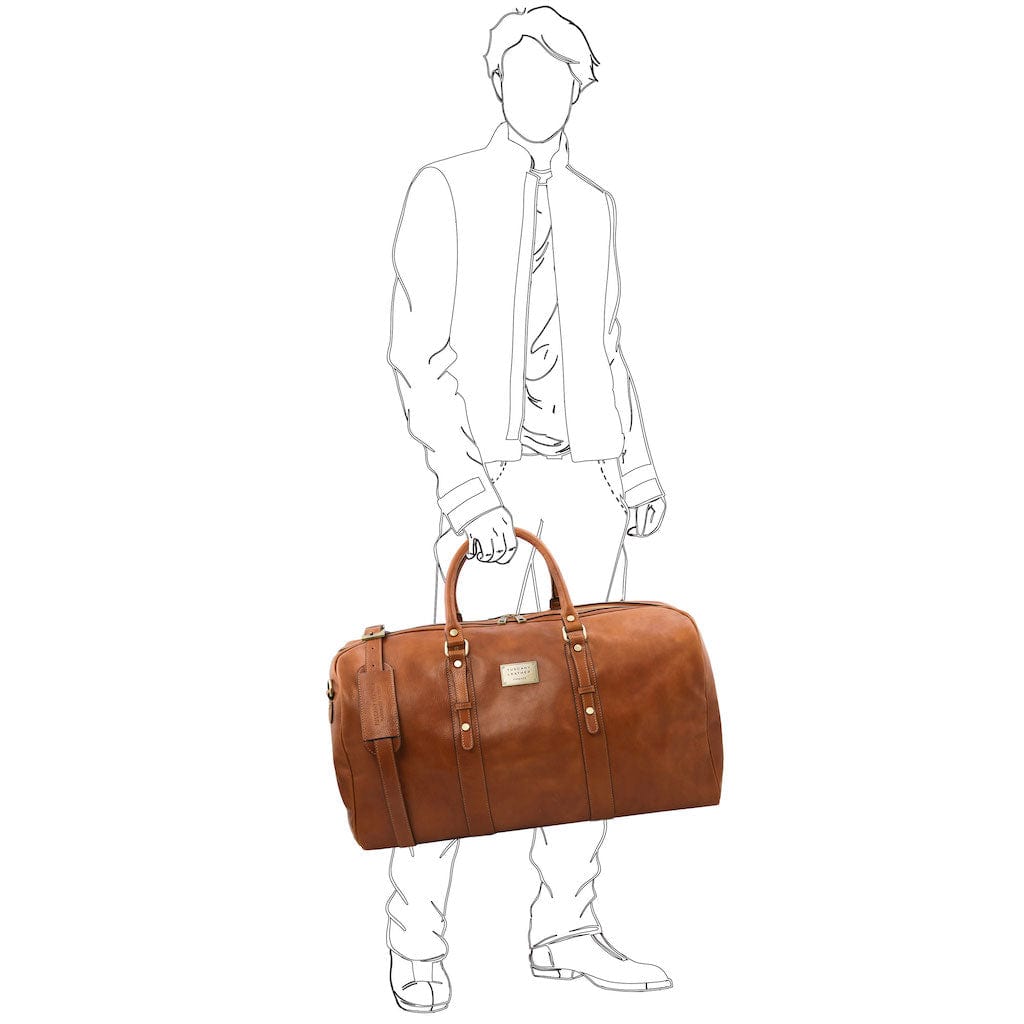 Francoforte - Exclusive Leather Weekender Travel Bag | TL142338 - Premium Leather Travel bags - Shop now at San Rocco Italia