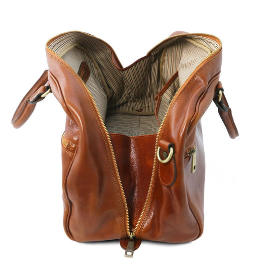 Leather Travel bags TL Voyager - Travel leather bag - Small size | TL141405 San Rocco Italia