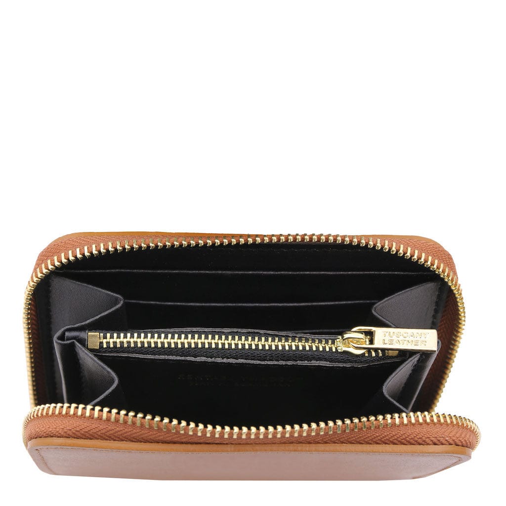 Leda - Exclusive zip around leather wallet | TL142320 - Premium Leather wallets for women - Shop now at San Rocco Italia