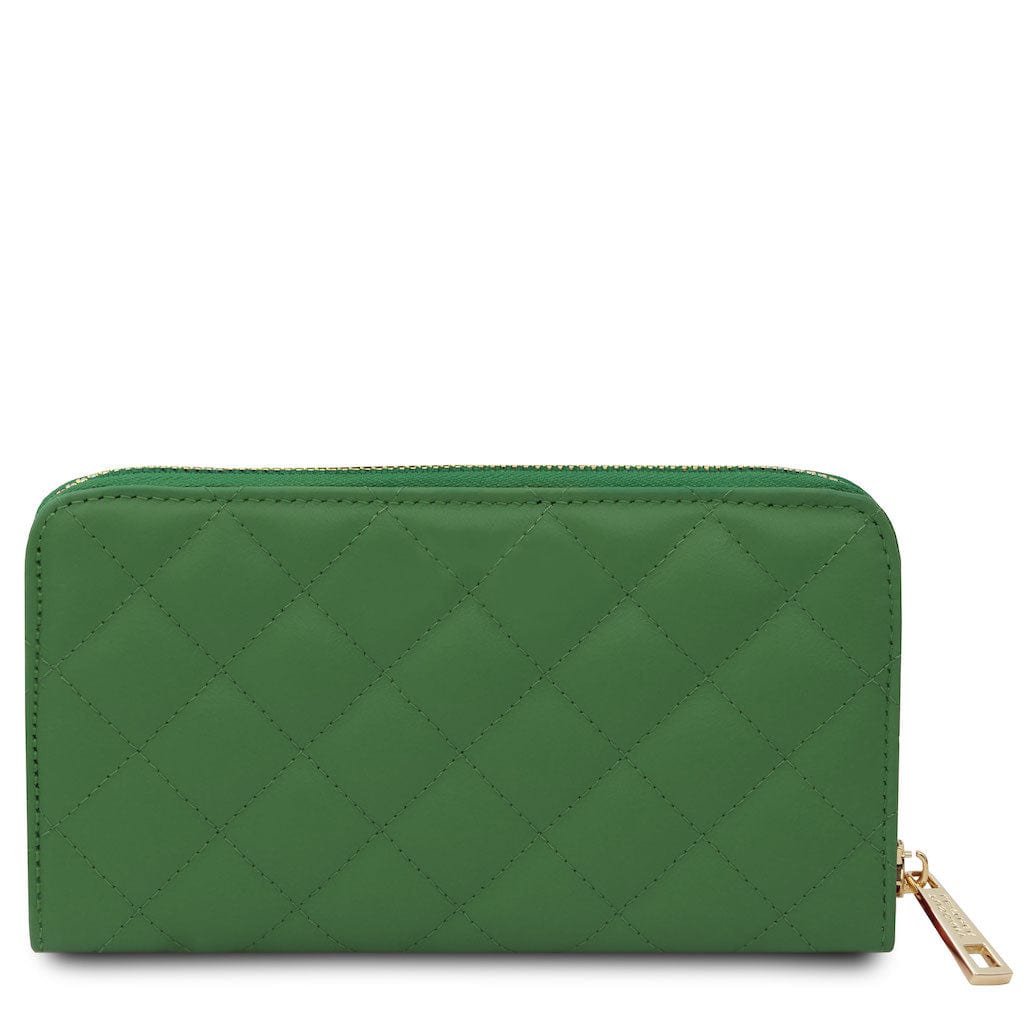 Penelope - Exclusive zip around quilted leather wallet | TL142316 - Premium Leather wallets for women - Shop now at San Rocco Italia