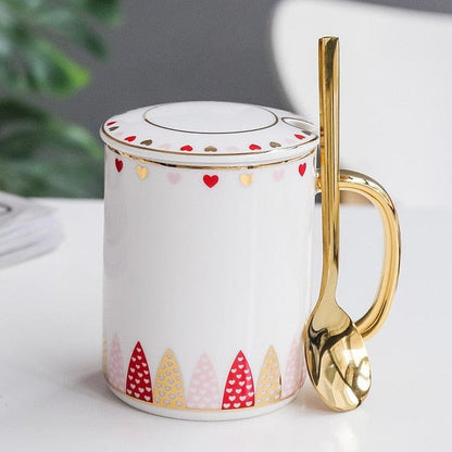 Mug, Lid and Spoon Set - Premium Mugs - Just €31.95! Shop now at San Rocco Italia