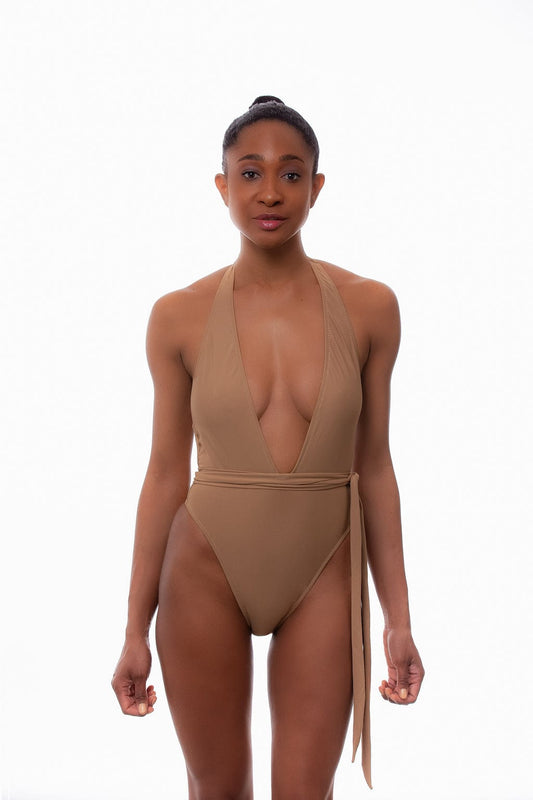one piece swimsuit Nude / XS Lola High Cut One Piece Swimsuit San Rocco Italia