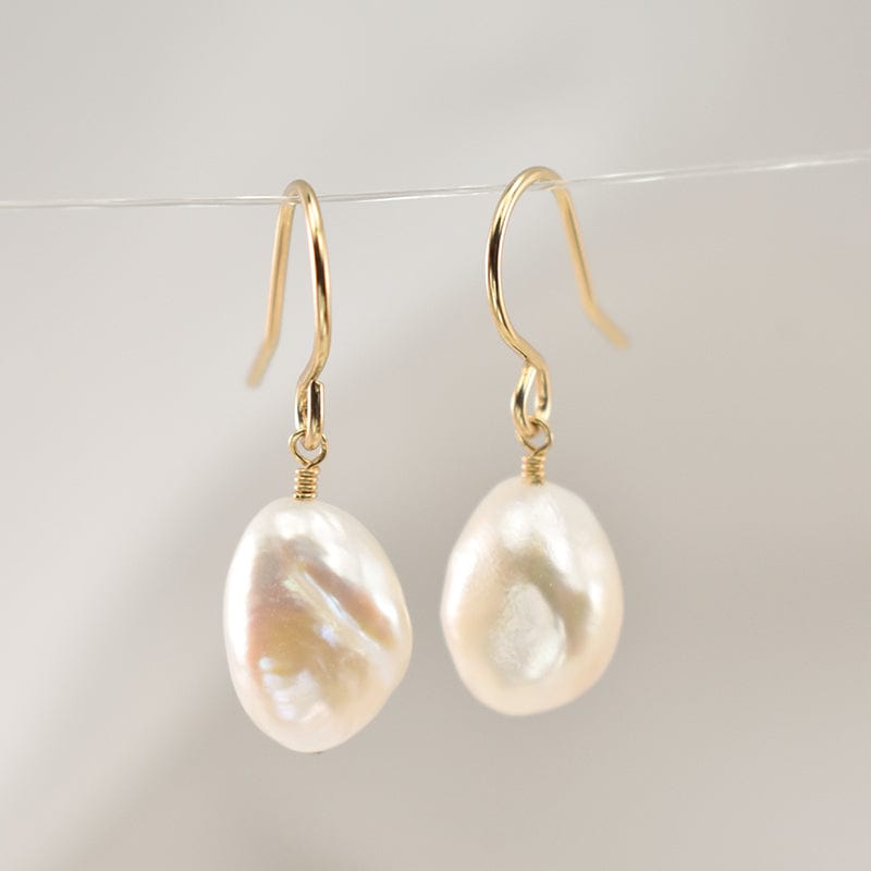 Natural Baroque Pearl Earrings - 14K Gold Filled - Pearl Jewelry & Accessories - Earrings - San Rocco Italia