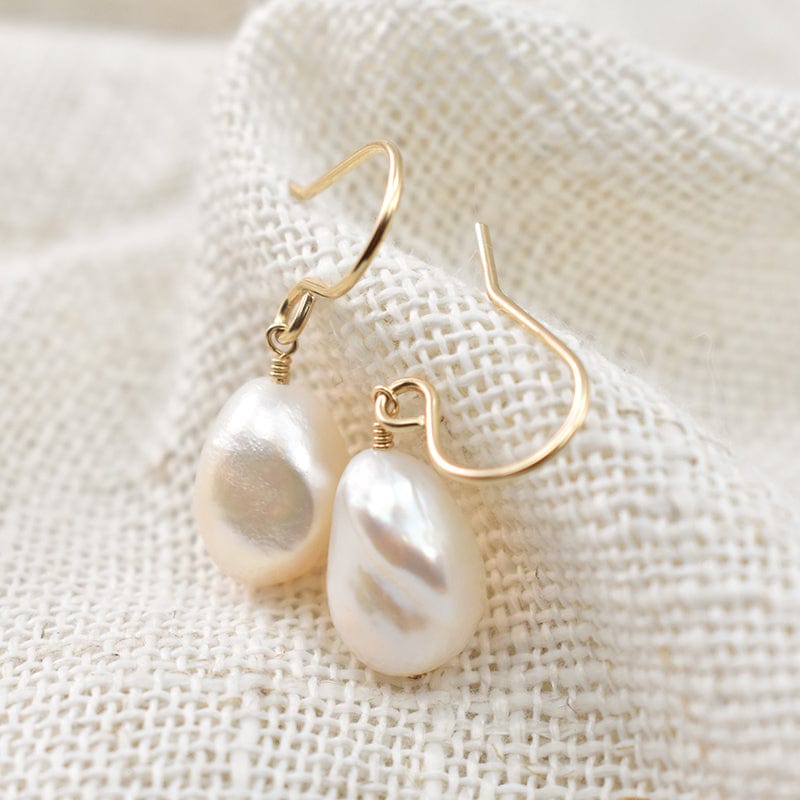 Natural Baroque Pearl Earrings - 14K Gold Filled - Premium Pearl Jewelry & Accessories - Earrings - Just €39.95! Shop now at San Rocco Italia