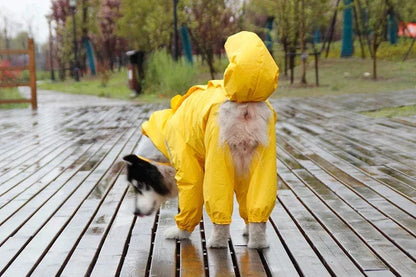 Full Coverage Dog Raincoat - Premium Pet Clothing - Shop now at San Rocco Italia