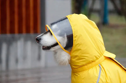 Full Coverage Dog Raincoat - Premium Pet Clothing - Shop now at San Rocco Italia