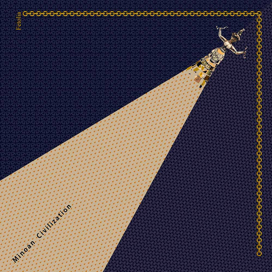 Pocket Squares Minoan Blue Silk Pocket Square San Rocco Italia