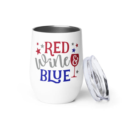 Red Wine & Blue 12 oz Wine Tumbler (355 ml) - Premium  - Shop now at San Rocco Italia