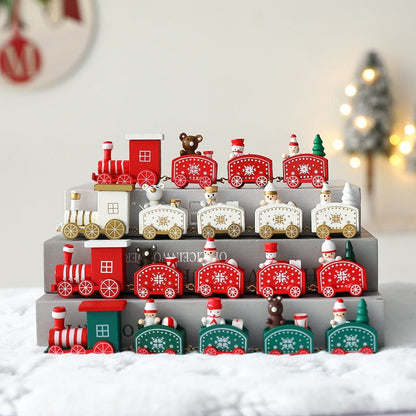 Wooden Train Christmas Decoration - Premium Seasonal & Holiday Decorations - Just €16.95! Shop now at San Rocco Italia