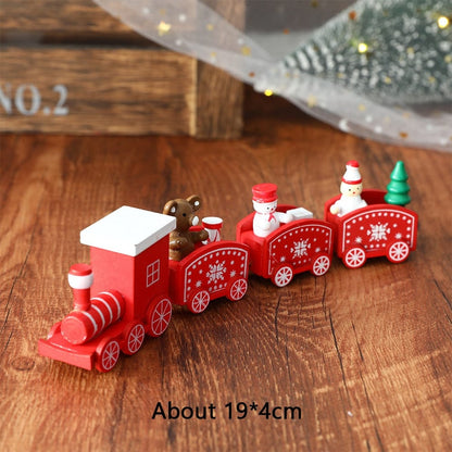 Wooden Train Christmas Decoration
