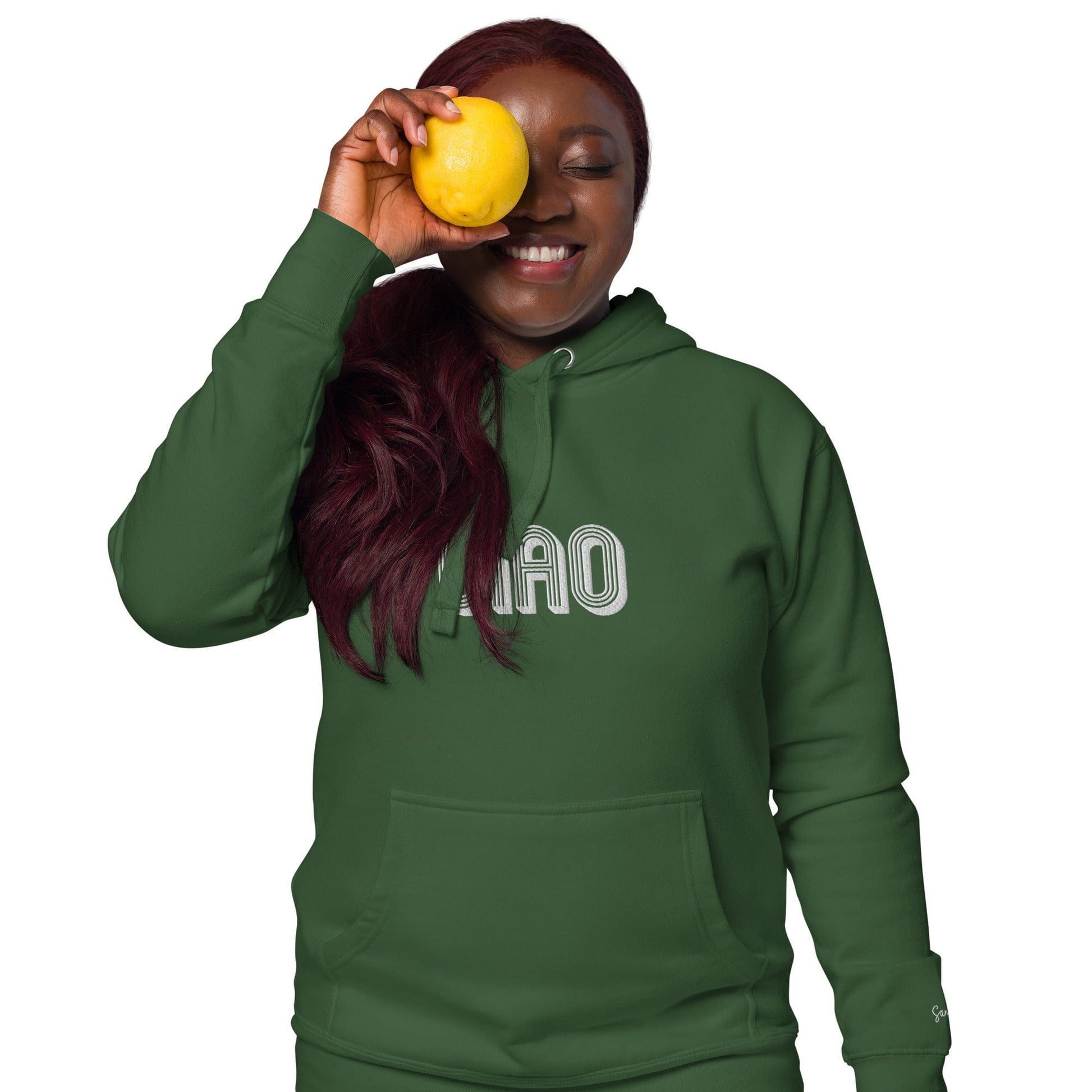 Unisex Embroidered Ciao Hoodie - Premium Sweatshirts & Hoodies - Shop now at San Rocco Italia