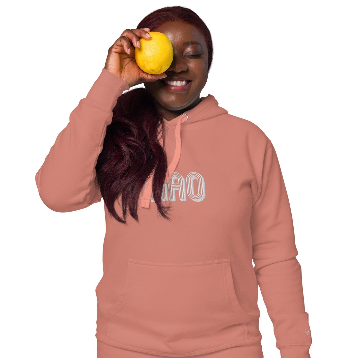 Unisex Embroidered Ciao Hoodie - Premium Sweatshirts & Hoodies - Shop now at San Rocco Italia