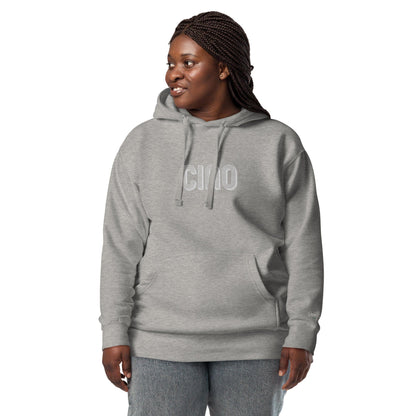 Unisex Embroidered Ciao Hoodie - Premium Sweatshirts & Hoodies - Shop now at San Rocco Italia