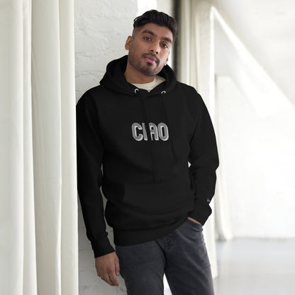 Unisex Embroidered Ciao Hoodie - Premium Sweatshirts & Hoodies - Shop now at San Rocco Italia