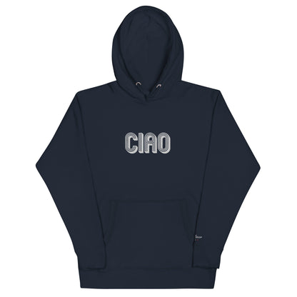 Unisex Embroidered Ciao Hoodie - Premium Sweatshirts & Hoodies - Shop now at San Rocco Italia