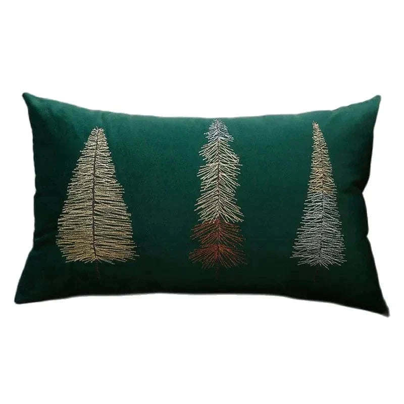 Embroidered Velevet Christmas Pillows, 45x45 cm and 30x50 cm - inserts not  included