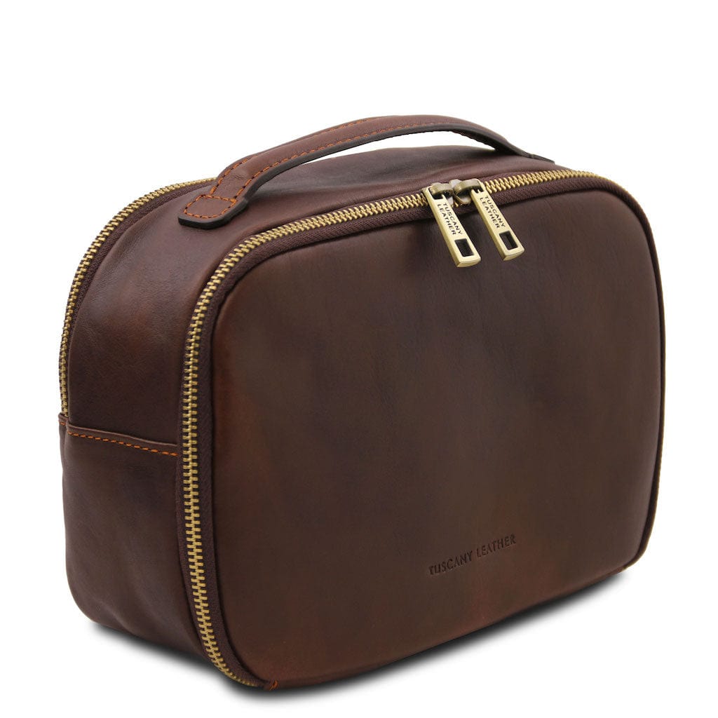 Marvin - Leather toiletry bag | TL142326 - Premium Travel leather accessories - Shop now at San Rocco Italia