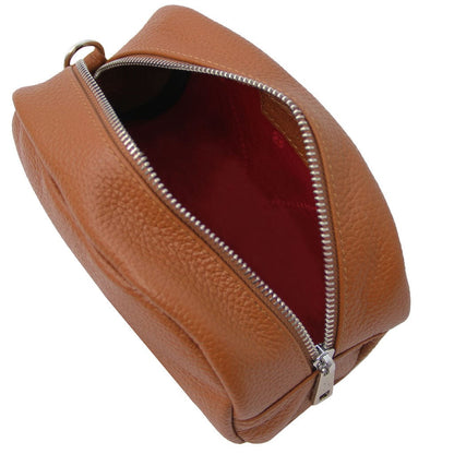 TL Bag - Soft leather toiletry case | TL142314 - Premium Travel leather accessories - Just €36.60! Shop now at San Rocco Italia