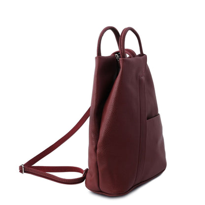 Shanghai - Italian leather backpack - pebbled leather | TL141881 - Premium Leather Backpacks - Shop now at San Rocco Italia