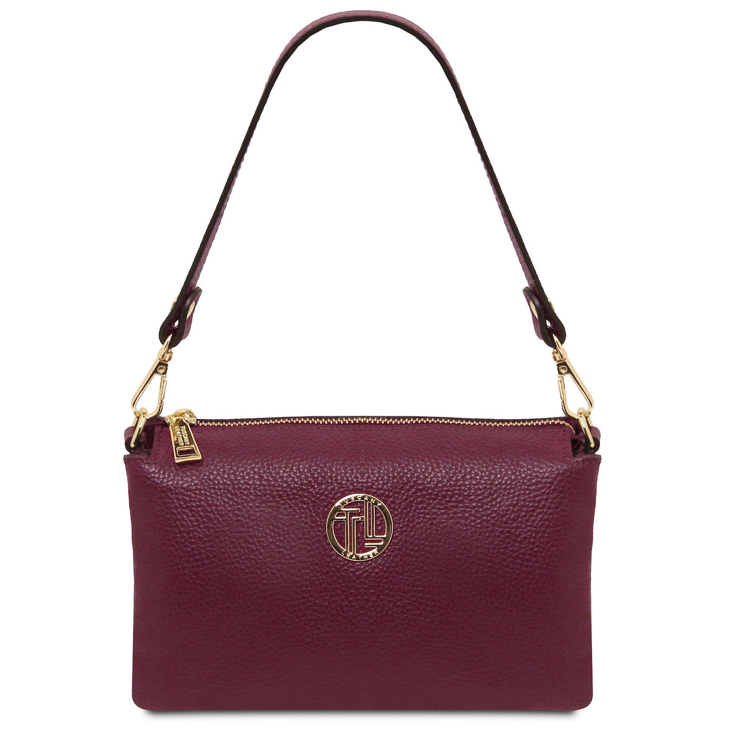 Leather handbags Bordeaux Sia - Soft Italian leather clutch | TL142479 San Rocco Italia