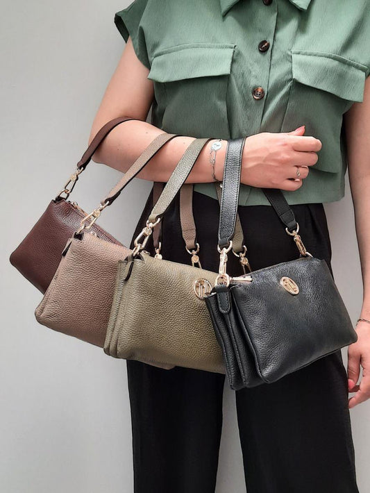 Leather handbags Sia - Soft Italian leather clutch | TL142479 San Rocco Italia