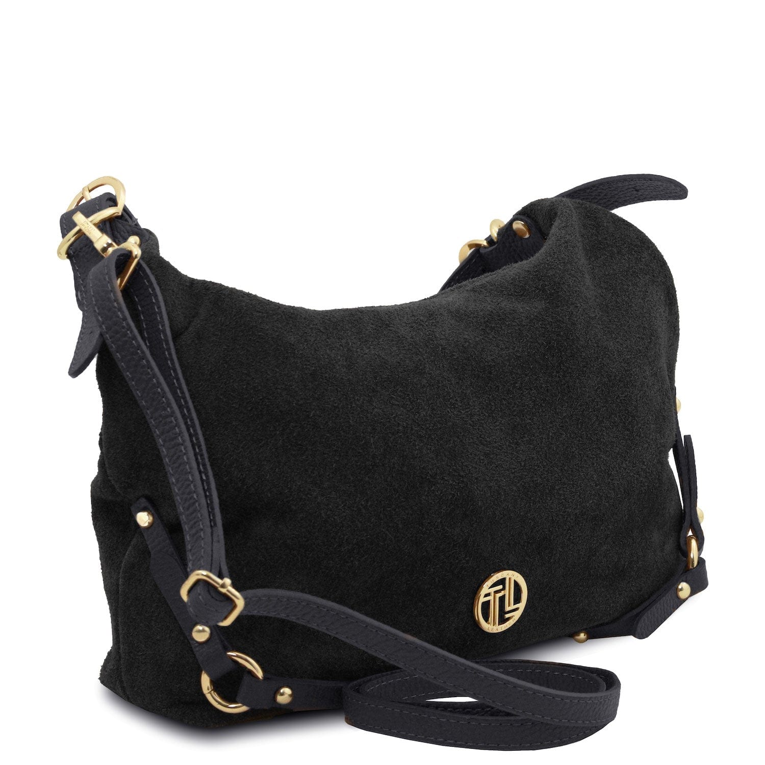 Leather handbags Sierra - Suede Hobo Bag | TL142419 San Rocco Italia