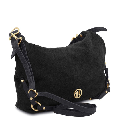 Leather handbags Sierra - Suede Hobo Bag | TL142419 San Rocco Italia