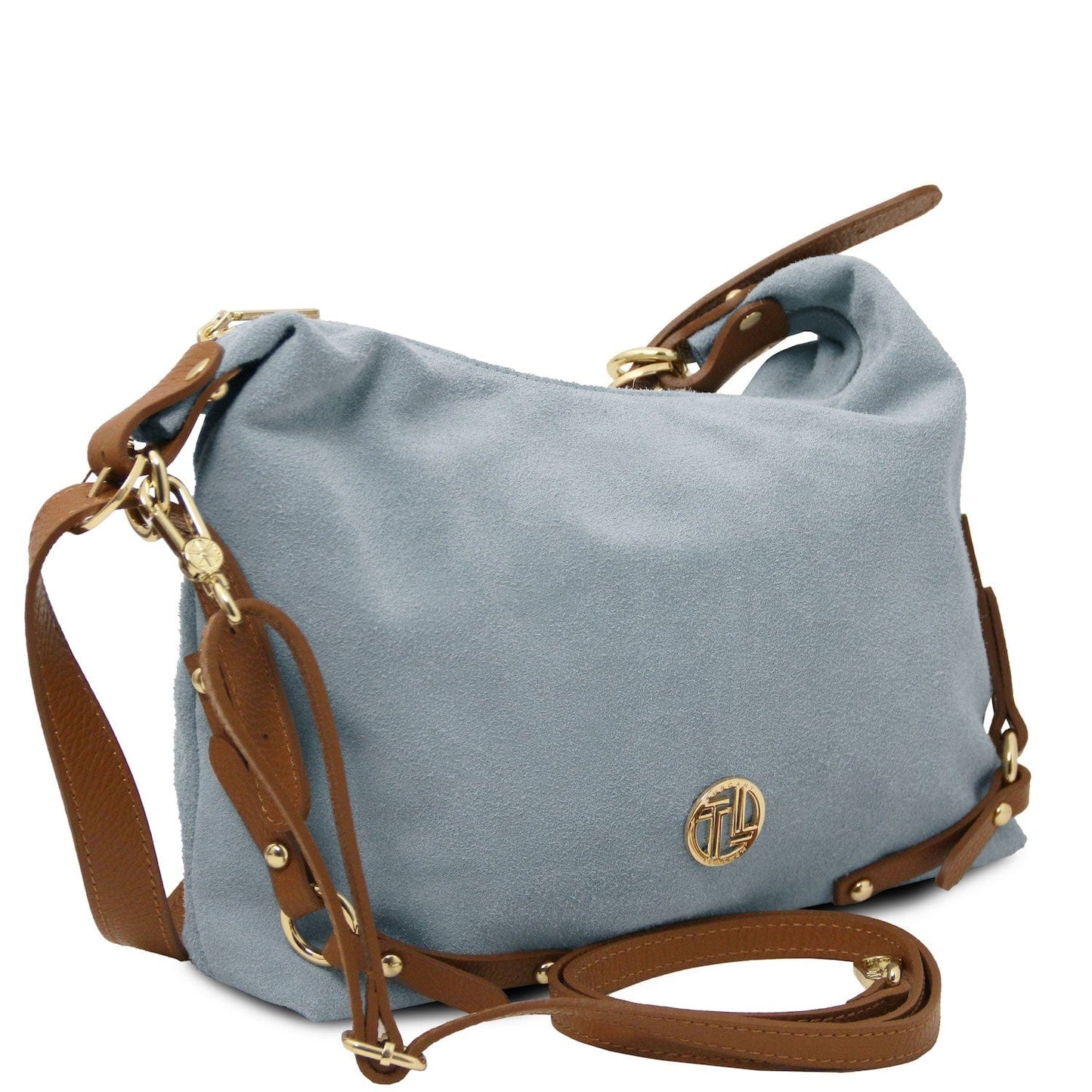 Leather handbags Sierra - Suede Hobo Bag | TL142419 San Rocco Italia