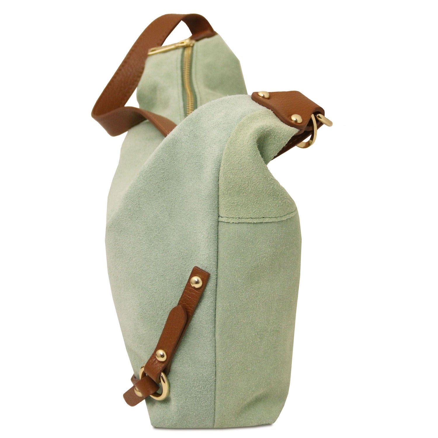 Leather handbags Sierra - Suede Hobo Bag | TL142419 San Rocco Italia