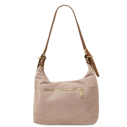 Leather handbags Sierra - Suede Hobo Bag | TL142419 San Rocco Italia