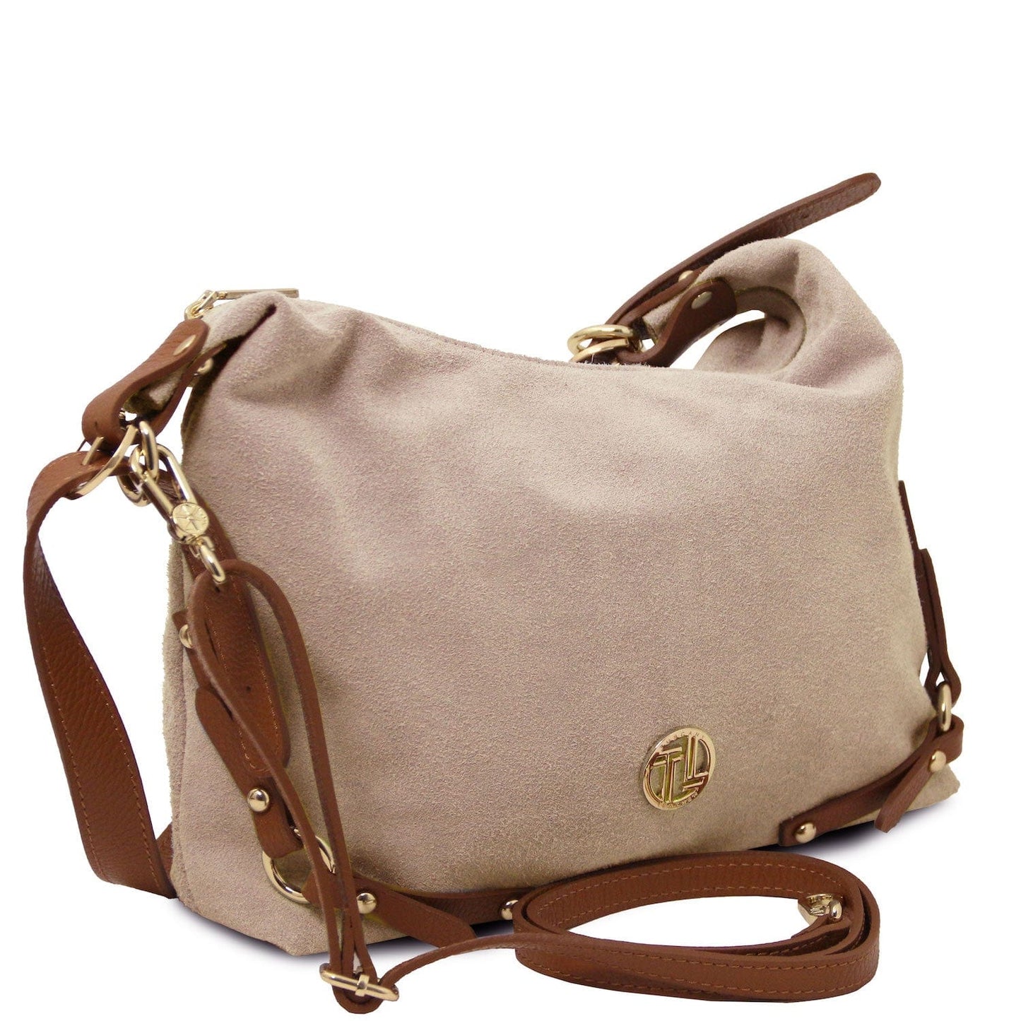 Leather handbags Sierra - Suede Hobo Bag | TL142419 San Rocco Italia
