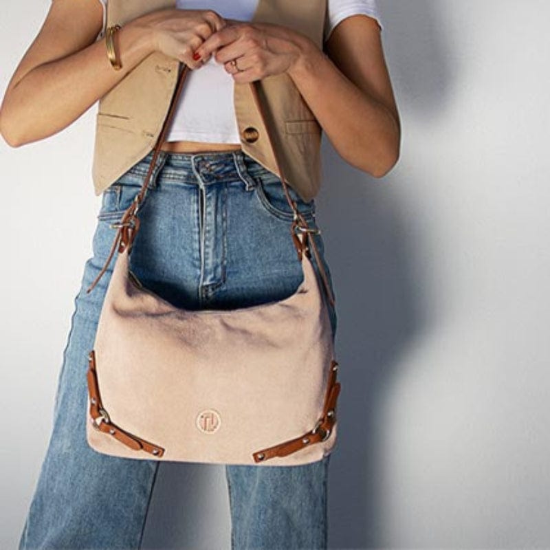 Leather handbags Sierra - Suede Hobo Bag | TL142419 San Rocco Italia