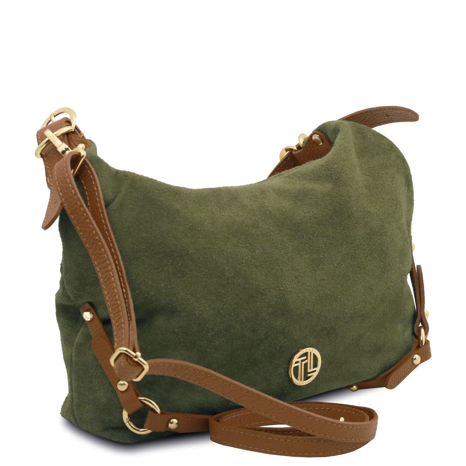 Leather handbags Sierra - Suede Hobo Bag | TL142419 San Rocco Italia