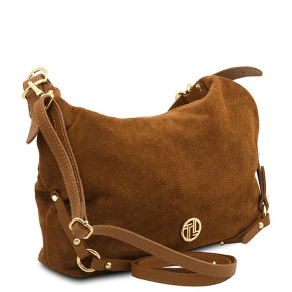 Leather handbags Sierra - Suede Hobo Bag | TL142419 San Rocco Italia