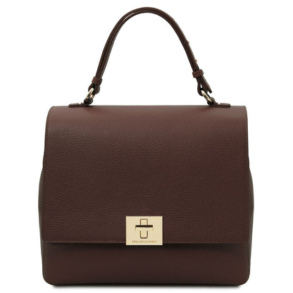 Silene - Leather 3-in-1 convertible backpack / shoulder bag / handbag | TL142152 - Premium Leather handbags - Shop now at San Rocco Italia