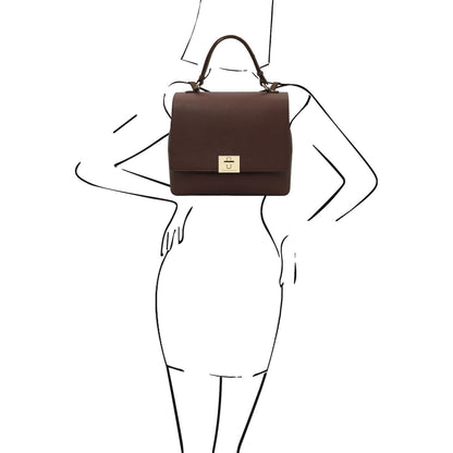Silene - Leather 3-in-1 convertible backpack / shoulder bag / handbag | TL142152 - Premium Leather handbags - Shop now at San Rocco Italia