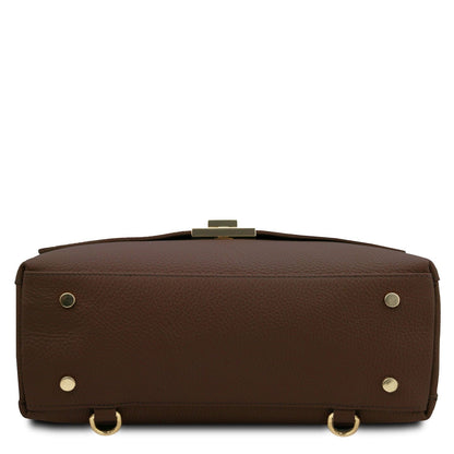Silene - Leather 3-in-1 convertible backpack / shoulder bag / handbag | TL142152 - Premium Leather handbags - Shop now at San Rocco Italia