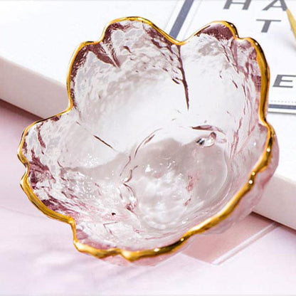 Small Cherry Blossom Glass Saucer - Premium Tableware - Shop now at San Rocco Italia