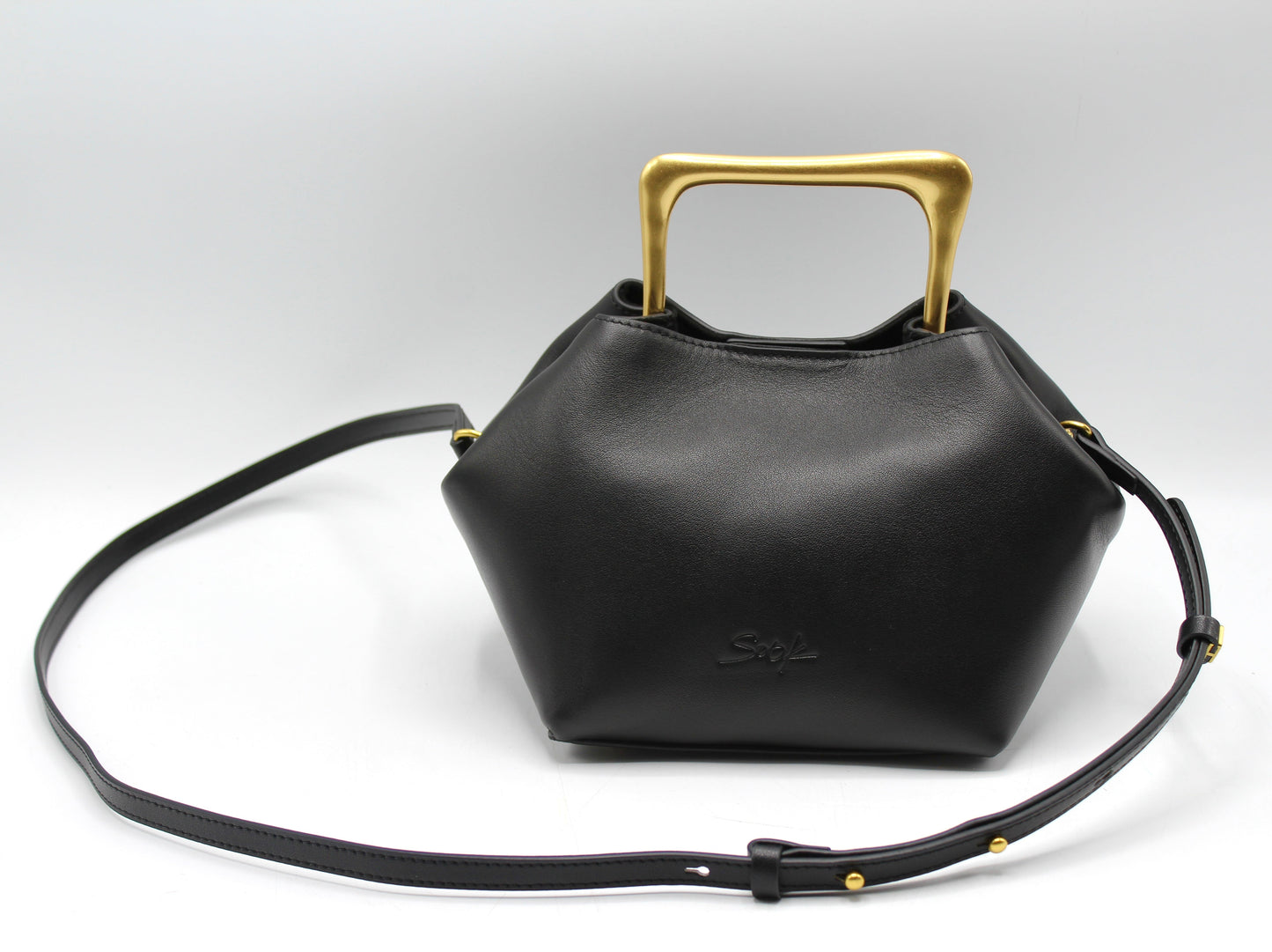 Handbag & Wallet Accessories Sora - Metallic Handbag/Shoulder Bag Black San Rocco Italia