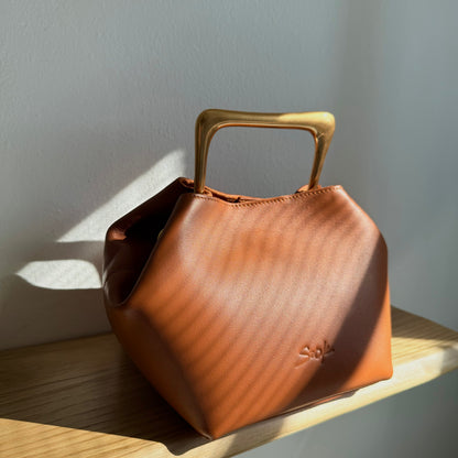 Handbag & Wallet Accessories Sora - Metallic Handbag/Shoulder Bag Brown San Rocco Italia