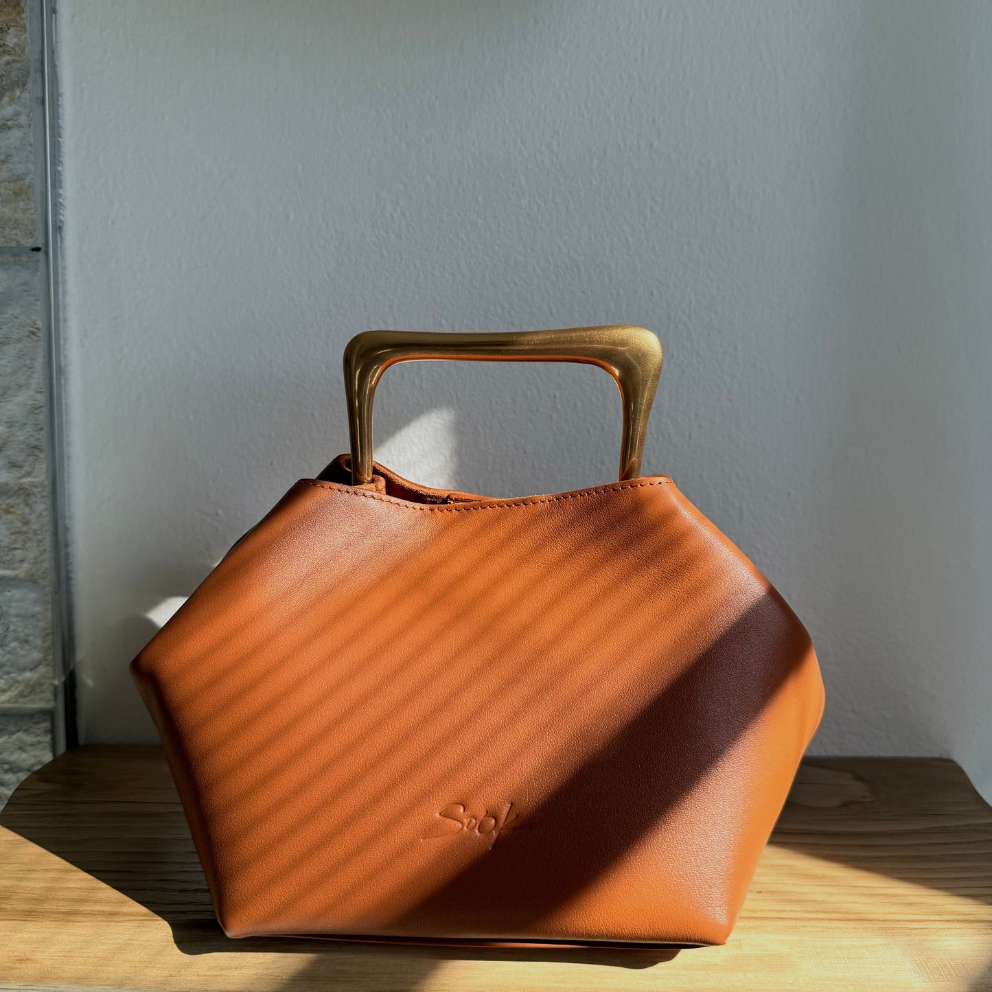 Handbag & Wallet Accessories Sora - Metallic Handbag/Shoulder Bag Brown San Rocco Italia