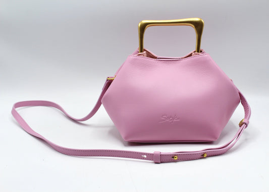 Handbag & Wallet Accessories Sora - Metallic Handbag/Shoulder Bag Pink San Rocco Italia