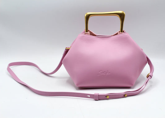 Handbag & Wallet Accessories Sora - Metallic Handbag/Shoulder Bag Pink San Rocco Italia