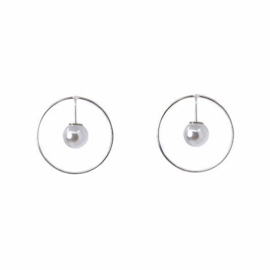 Earrings Spot Sterling Silver and Pearl Earrings San Rocco Italia
