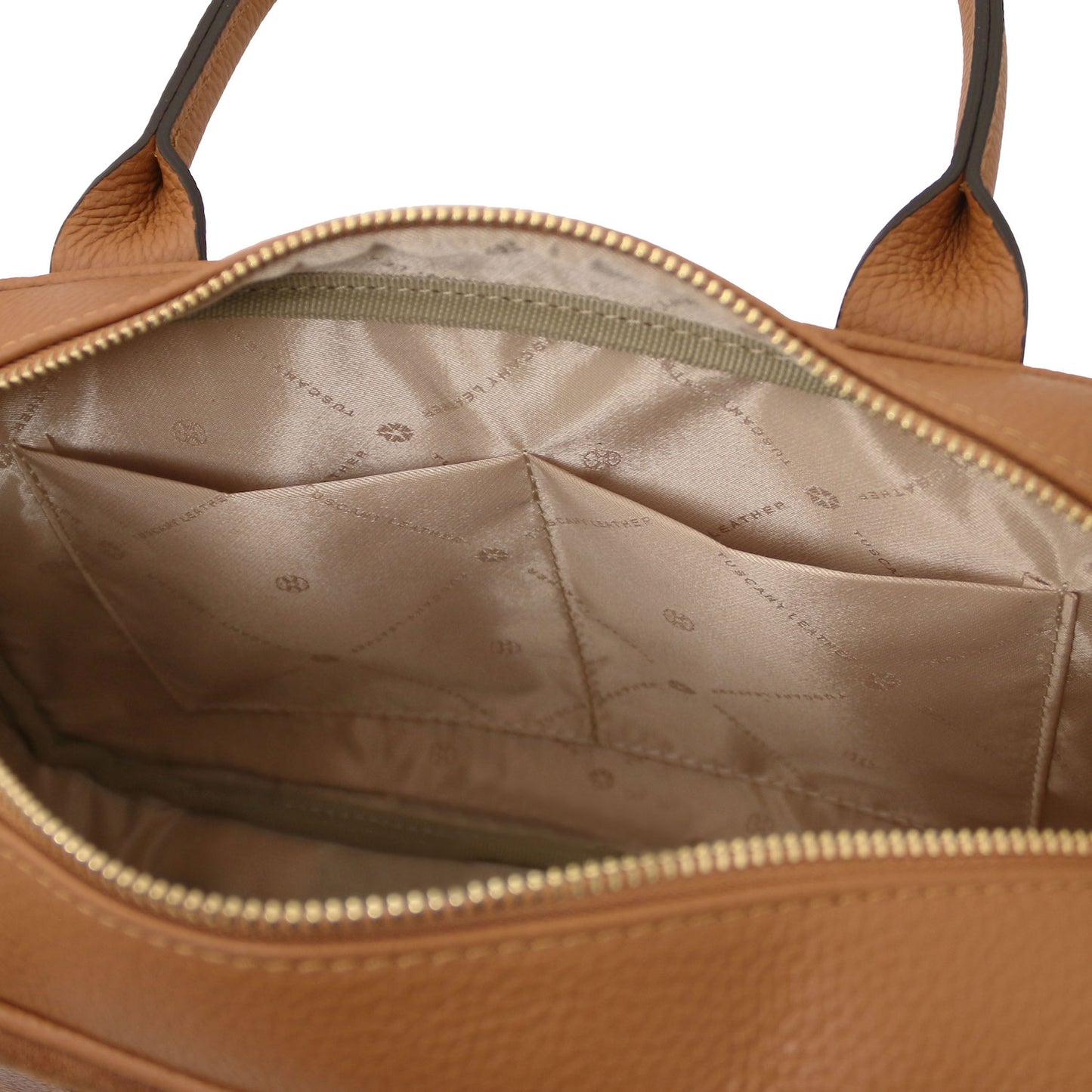 Leather handbags Stephany - Suede & pebbled leather handbag | TL142511 San Rocco Italia