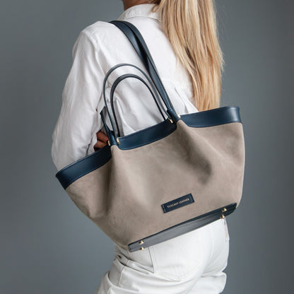 Soleil - Suede Leather Shopping bag