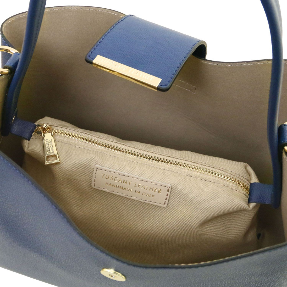 Clio - Palmellato leather bucket bag