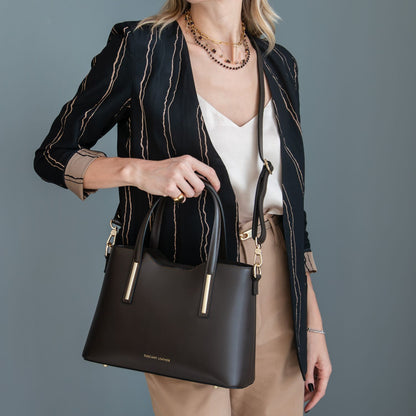 Olimpia - Italian leather tote - Small size