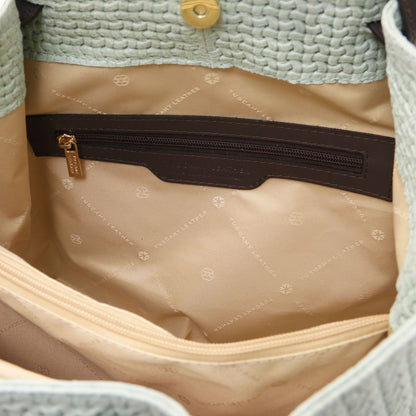 TL KeyLuck - Woven printed leather shopping bag | TL141573