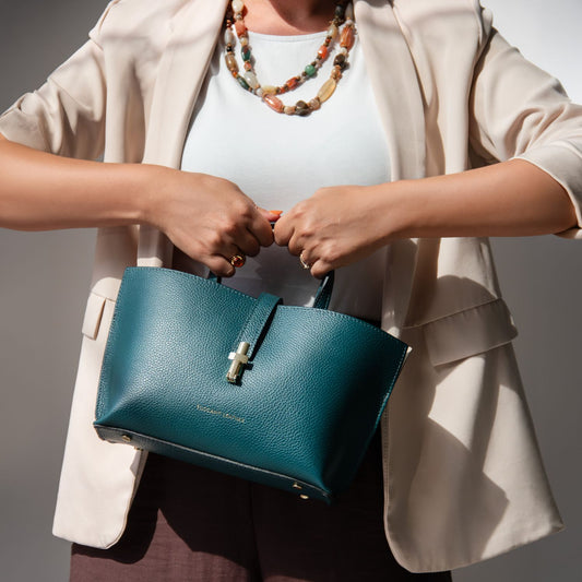 Agatha - Women's leather tote purse